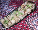 A picture of step 5 of Chicken Kabab roll.