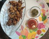 A picture of step 5 of Spinach Pakoda.