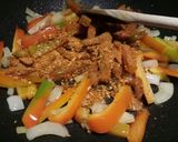 A picture of step 2 of Spicy Mexican prawns.