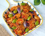 Foto langkah ke 5 dari resep Balado Udang Terong Pete.