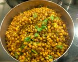A picture of step 4 of Moong Subzi with Goda Masala.