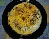A picture of step 2 of LeVié Bacon, Cheese and Egg Potato Burger.