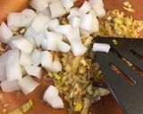 Foto del paso 4 de la receta Risotto de aguacate, sepia y gambones