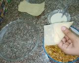 A picture of step 3 of Low calorie samosy.