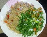 A picture of step 3 of Couscous with veggies.