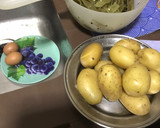 Foto del paso 1 de la receta: Judías verdes con jamón patatas y huevo duro