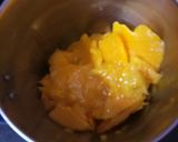 A picture of step 1 of Mango Besan Burfi.