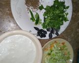 A picture of step 1 of Cucumber Raita.