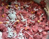 बीटरुट कॉर्न उपमा Beetroot corn upma रेसिपी चरण 6 फोटो