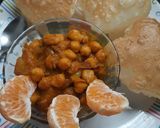 A picture of step 6 of Komola Ghugni (Orange Ghugni).