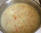 A picture of step 2 of Creamy chicken noodle skillet.
