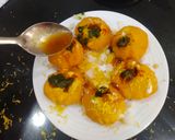 A picture of step 3 of Dahi Puri Chaat.