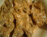 A picture of step 6 of Tandori chops.
