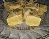 A picture of step 5 of Mango icecream burfi.