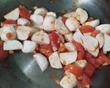 Foto langkah ke 3 dari resep Bakso Ikan kuah tomat.