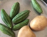 A picture of step 1 of Parwal Sabzi.