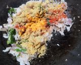 A picture of step 3 of Egg keema rolls.