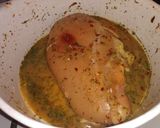 Foto del paso 2 de la receta: Pollo al verdeo con puré de papas 💜