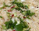 Foto langkah ke 3 dari resep Nasi Goreng Daun Jeruk Teri.
