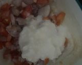 A picture of step 1 of Rava appam.