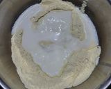 A picture of step 2 of Barley flour pudla.