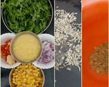 A picture of step 1 of Spinach Sweet Corn Soup.