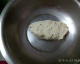A picture of step 2 of Rice flour poori.