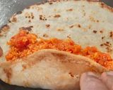 A picture of step 9 of Carrot Halwa stuffed Chila with Rabdi.