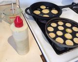 A picture of step 4 of California Farm Mini Pancakes.