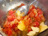 Curry de garbanzos y camarones