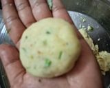 A picture of step 3 of Farali Red Potato Tikki Chaat.