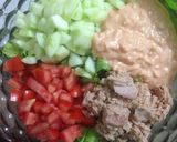 Hình bước làm 5 của món Salad cá ngừ