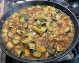 Une image de l'étape 15 de Panais et courgettes au poulet et bouillon de champignons.
