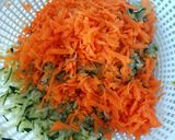 A picture of step 1 of Zucchini and Carrot Fritters in the Air Fryer.
