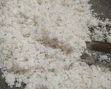 A picture of step 3 of Coconut burfi.
