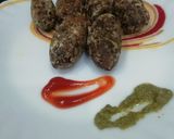 A picture of step 9 of Poha and Palak Rolls.