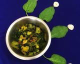 A picture of step 7 of Palong CHACHHORI / Spinach Dry Curry.