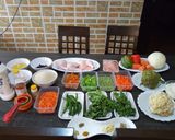 A picture of step 1 of Stirred fry vegetables with shredded chicken and Acha.