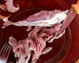 Foto del paso 1 de la receta: Sándwich de churrasquito de cerdo en pan con masa madre