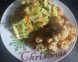 Foto del paso 3 de la receta: Filete de Tilapia con camarones🍤 al ajillo🧄