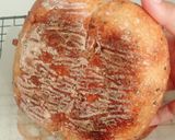 Foto langkah ke 24 dari resep Wijen Jinten Hitam Chili Flakes Cheese Sourdough Bread (Open Bake Method).