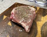 A picture of step 1 of Surf n’ Turf over Garlic Basil Fettuccine.