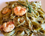 Foto del paso 5 de la receta: Tagliatelli de espinaca con salsa de langostinos. 🍤🍤🍜