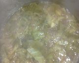 A picture of step 4 of Lebanese Makmoura or Rice with Cabbage.