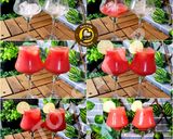 A picture of step 2 of Non Alcoholic Watermelon Coolers Watermelon Slush Watermelon Ice cream Three Varieties One Recipe.
