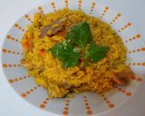 Foto del paso 9 de la receta: Arroz meloso de cerdo, mejillones y pollo