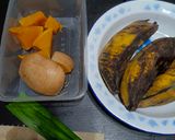 Foto langkah ke 1 dari resep Kolak Labu Pisang Rice Cooker.