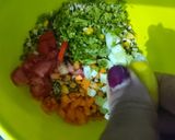 कॉर्न और मूंग स्प्राउट्स सलाद(corn aur moong sprouts salad recipe in hindi) रेसिपी चरण 3 फोटो