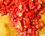 A picture of step 1 of Tomato chicken achari.