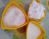 A picture of step 1 of Coco coconut sandesh.
